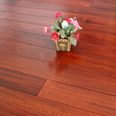 a级圆盘豆纯实木地板厂家直销仿古手抓纹 原木本色地板耐磨环保