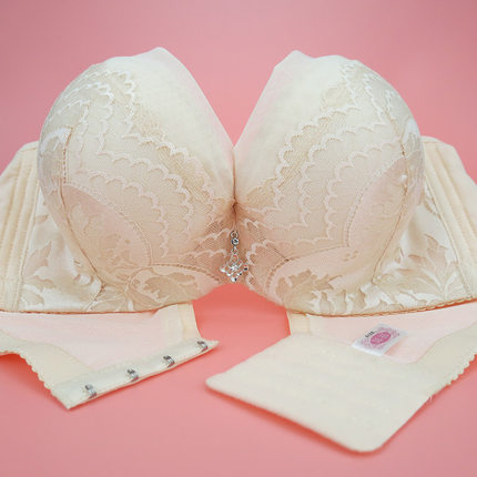 小胸32a内衣文胸 小号聚拢适合平胸穿的超厚馒头杯厚模杯加厚罩杯_不