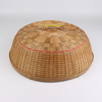 竹编菜罩 饭菜罩防尘罩防蝇罩盖菜罩不可折叠餐桌罩竹艺圆形饭罩