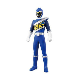 手办 玩具之家 兽电战队 模型手办 强龙者 强龙蓝 软胶 可动人偶 万代