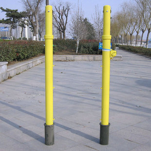 排球球网/球柱/地插式排球柱/地埋固定排球网架/标准排球架