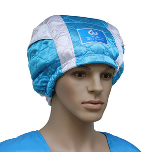 大号蓝冰王高分子物理降温冰帽棉布退烧冷敷化疗帽防脱发