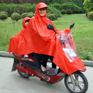 包郵 雙人雨披 母子雨衣加大加厚 摩托車電動車雨衣 新品特價!