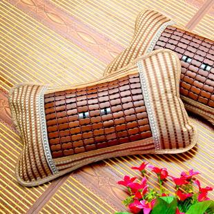 夏季凉枕头成人保健护颈椎学生竹子茶叶芯单人夏天麻将凉席枕头套