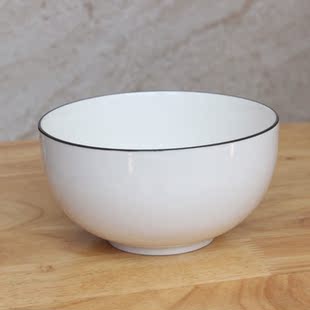 汤碗 陶瓷米饭碗 汤碗个人碗陶瓷碗餐具微波炉碗白瓷碗 面碗沙拉碗