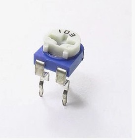 【凯拓达电子】卧式500欧 (501)兰白可调电阻 电位器