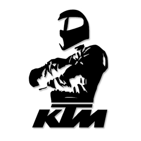 ktm 匿名神秘试车手 摩托车电动车电摩改装车贴防水车贴贴花贴纸