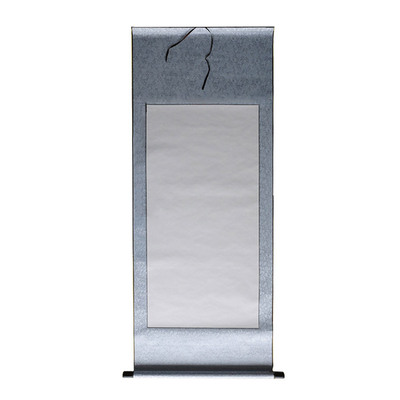 三尺四尺中堂全绫空白宣纸卷轴 装裱书法字画挂轴 横竖轴半生半熟