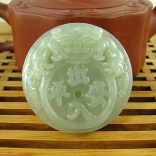 腰饰 猛虎上山男士玉石腰佩腰牌要挂件腰饰 和田玉虎男款皮带扣腰带扣