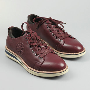 尚品鞋业专柜正品福尔康时尚真皮男鞋运动休闲皮鞋圆头牛皮单鞋子