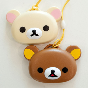 轻松熊/轻松小熊塑料头型挂件包包挂件/开瓶器/娇小女生必备