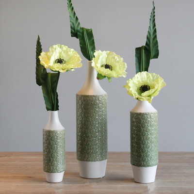 新古典细口瓶陶瓷花器花瓶蜗居家居饰品公寓电视柜台上插花小摆件