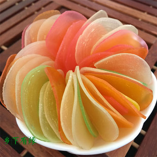 虾片 包邮 辽宁大连彩色生虾片500g油炸原味膨化办公室休闲即食虾零食