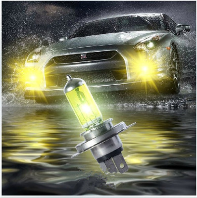 h4 h7 加氙气黄金光 汽车氙气大灯灯泡雾灯黄金眼卤素包邮_双氙车灯
