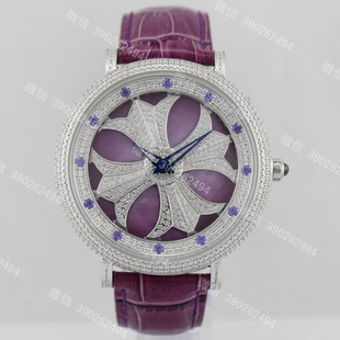 angelia时来运转克罗心圆石旋转镶钻定制手表腕表