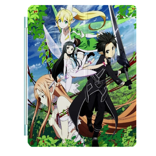 刀剑神域 平板保护皮套外壳定制 动漫周边 ipad234mini3air2 包邮