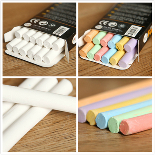 美乐joanmiro 儿童粉笔 无尘彩色 黑板小粉笔 画笔 安全 无毒环保