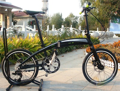 大飞行/dtfly 20寸8速碟刹铝合金运动竞速型折叠自行车小轮径车