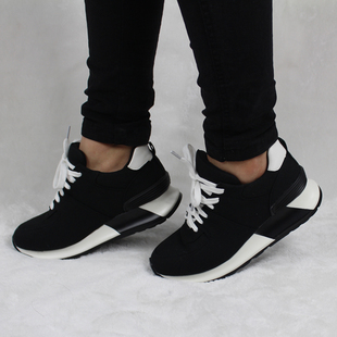 休闲鞋 水慕雪 秋冬跑步鞋平底鞋 韩版休闲鞋运动鞋女 厚底增高单鞋女