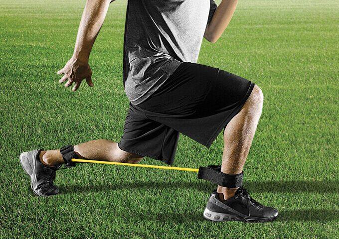 可调力度袖口拉力器 脚踝拉力绳 腿部拉力器 侧步带 训练绳弹力绳