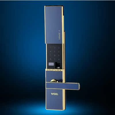原装瑞典voc v77指纹锁家用密码锁防盗门带天地杆智能电子锁