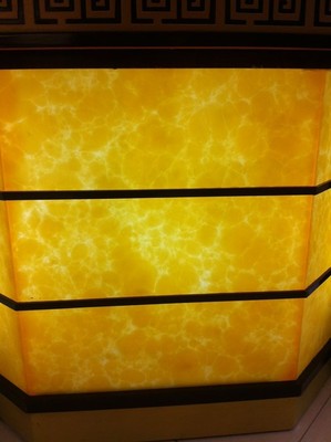 经典黄色透光石 吊顶云石板 背景墙 灯箱加工云石灯光片透光板