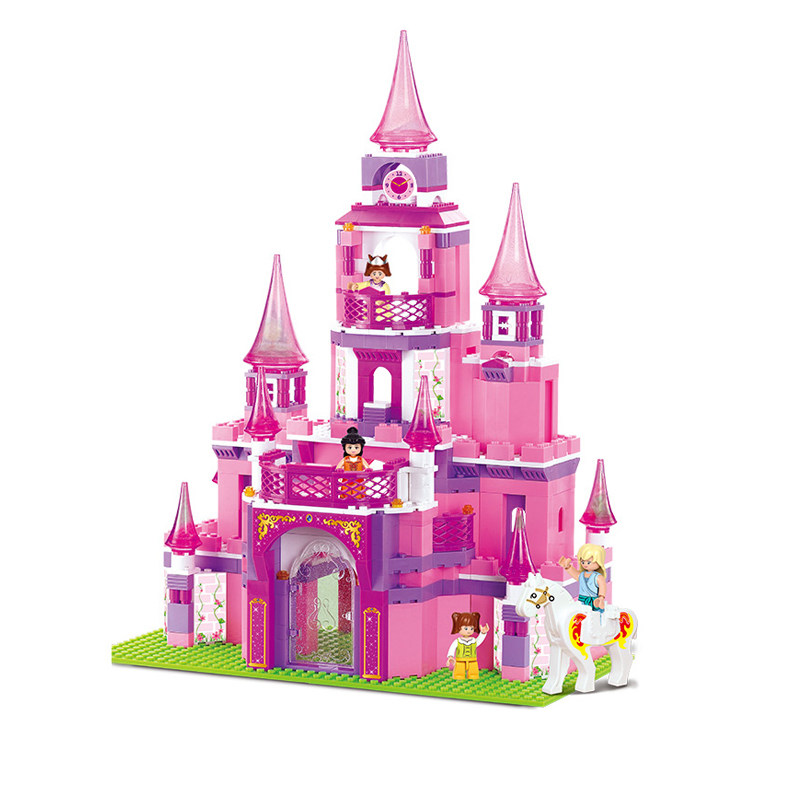 小鲁班拼装玩具 积木女孩系列公主城堡6岁以上儿童益智组装玩具