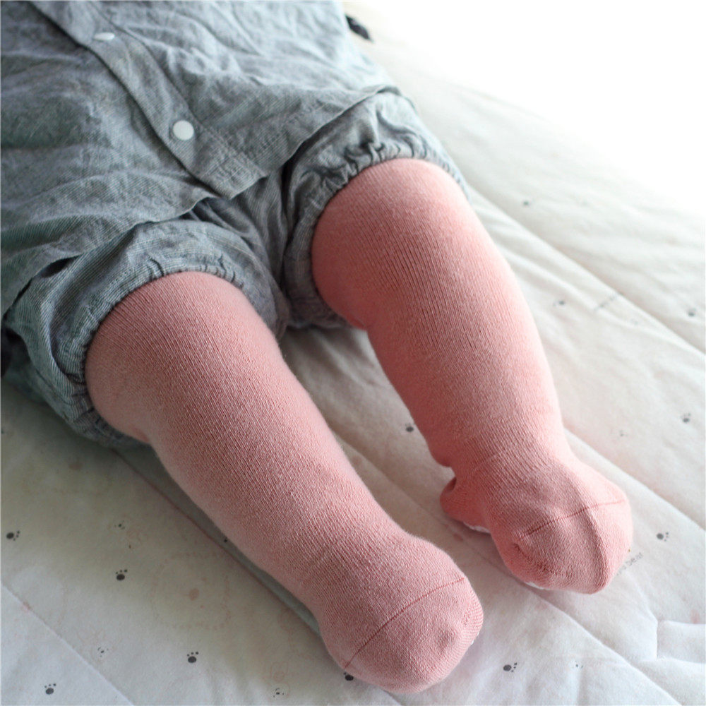 【冬加厚毛圈】足月月宝宝大腿袜松口无骨婴儿袜儿童高筒袜0-3岁