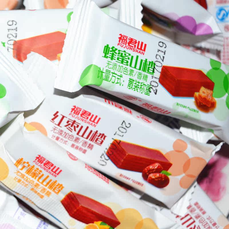 正品福君山中华红果本色山楂糕500g果丹皮类蓝莓红枣蜂蜜柠檬山楂