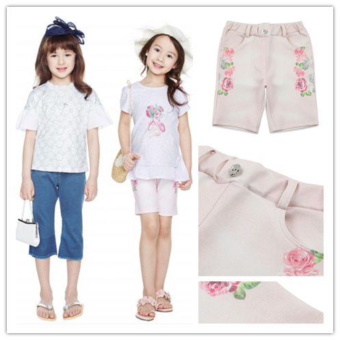 韩国童装bambino最新款春款打底裤两色弹力长裤打底裤