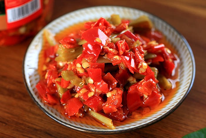 韶山特产 福寿毛公贡菜脆椒210g 剁辣椒腌制酱菜辣椒酱