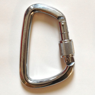 日本进口 消防救援 救助比武大会 d形手动丝扣锁 钢制安全钩50kn