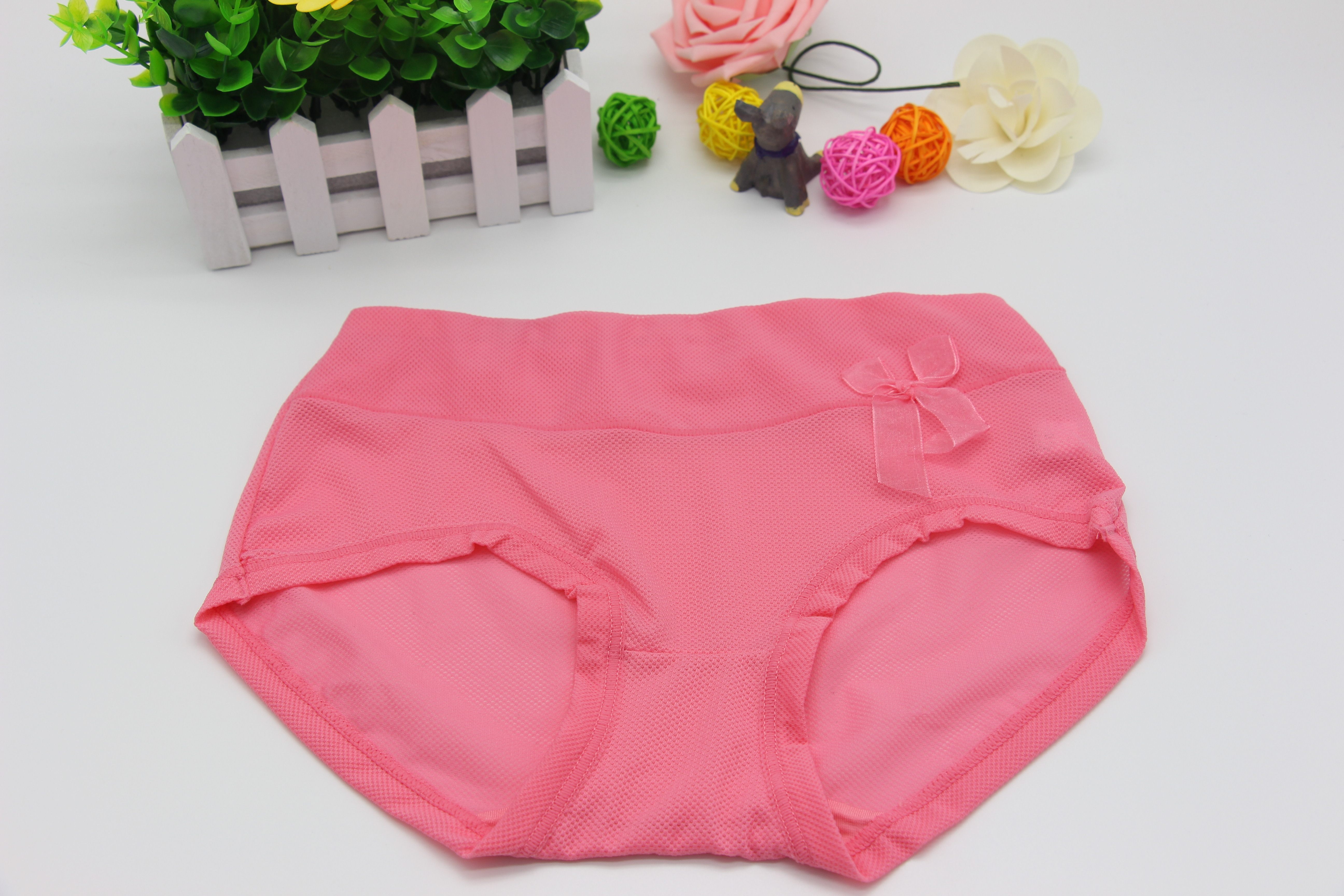 群雅妮 性感女士三角内裤网纱性感镂空女内裤透气中腰女三角内裤