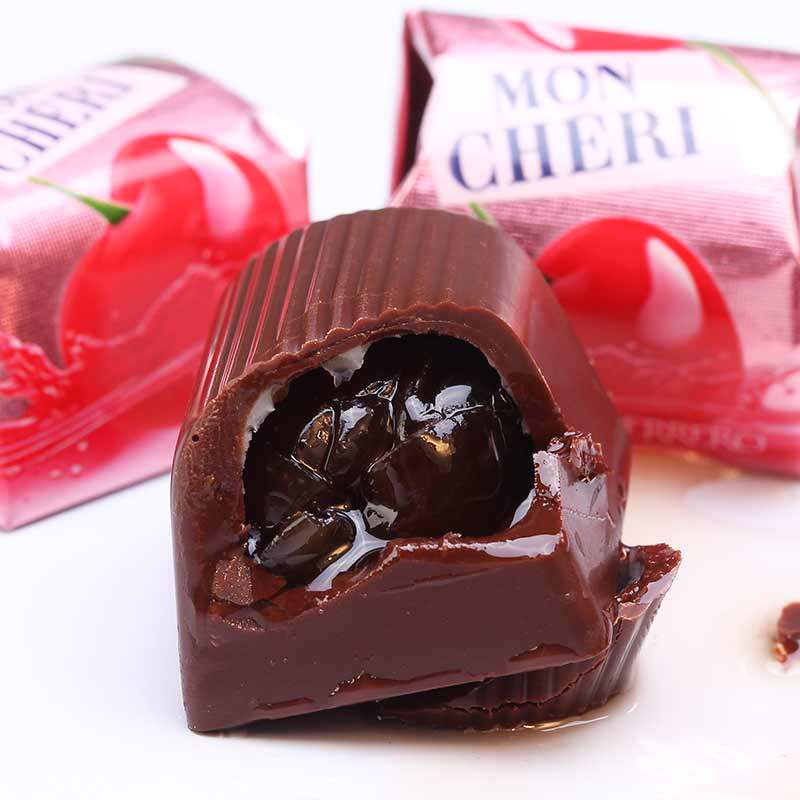 酒心巧克力盒装散装 费列罗樱桃酒心巧克力蒙雪丽moncheri 德进口