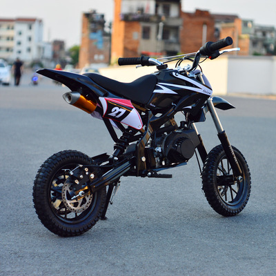 motuoche迷你越野摩托车49cc越野山地迷你摩托车汽油微小型小迷你