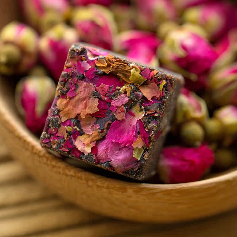 山妞玫瑰花黑糖块花茶古法熬制纯正甘蔗食糖土特产月子老红糖