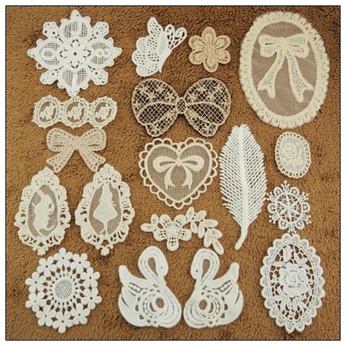 时尚手缝衣服补丁贴 diy手工服装布艺辅料贴花 蕾丝布贴 款式多样