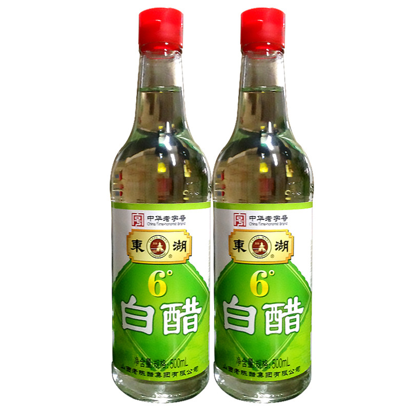 【东湖6度白醋500ml】 洗脸泡脚醋 无添加防腐剂优质食用调味白醋