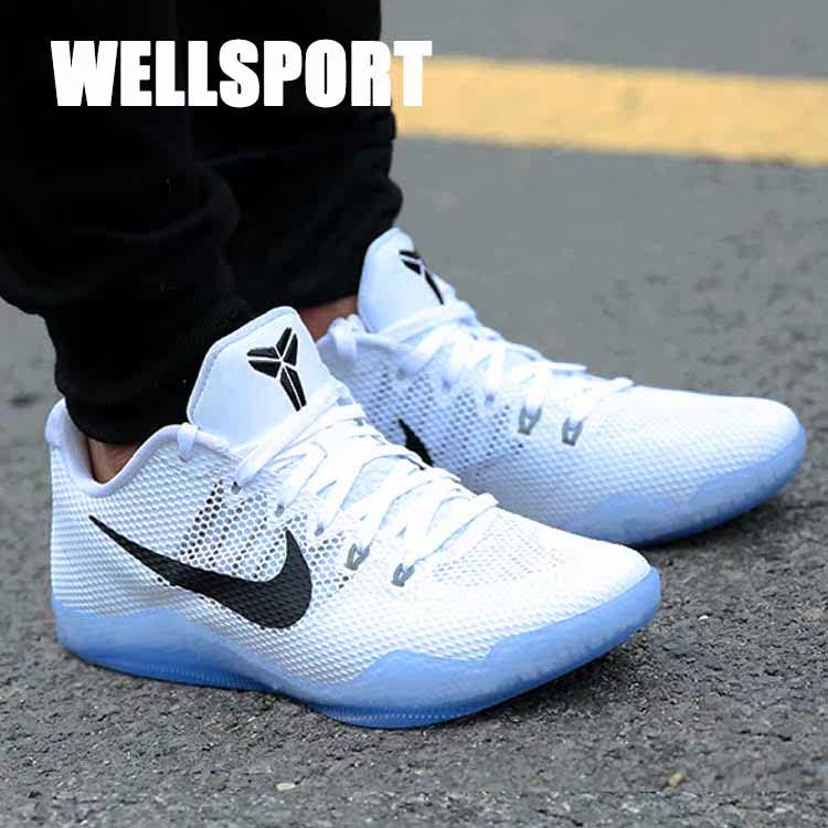 well运动 nike kobe 11 em 科比11 zk11 黑白 贝多芬 836184-100