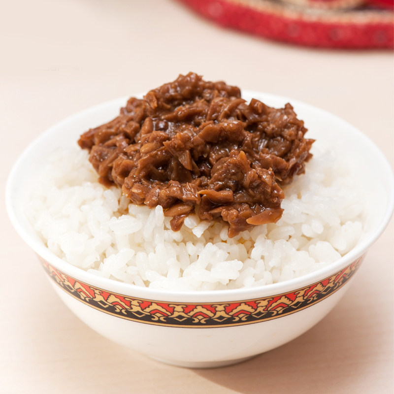坝上草原白蘑菇酱拌饭拌面调味酱下饭菜香菇酱原味香辣1瓶装包邮