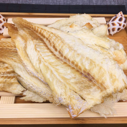 海鲜零食鱼片干新鲜鳕鱼片烤鱼片500g包邮手撕即食散装青岛特产_7折