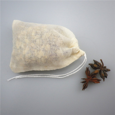 8*10cm纯棉纱布袋茶包袋中药煎药调料煲汤佐料过滤隔渣卤料包袋