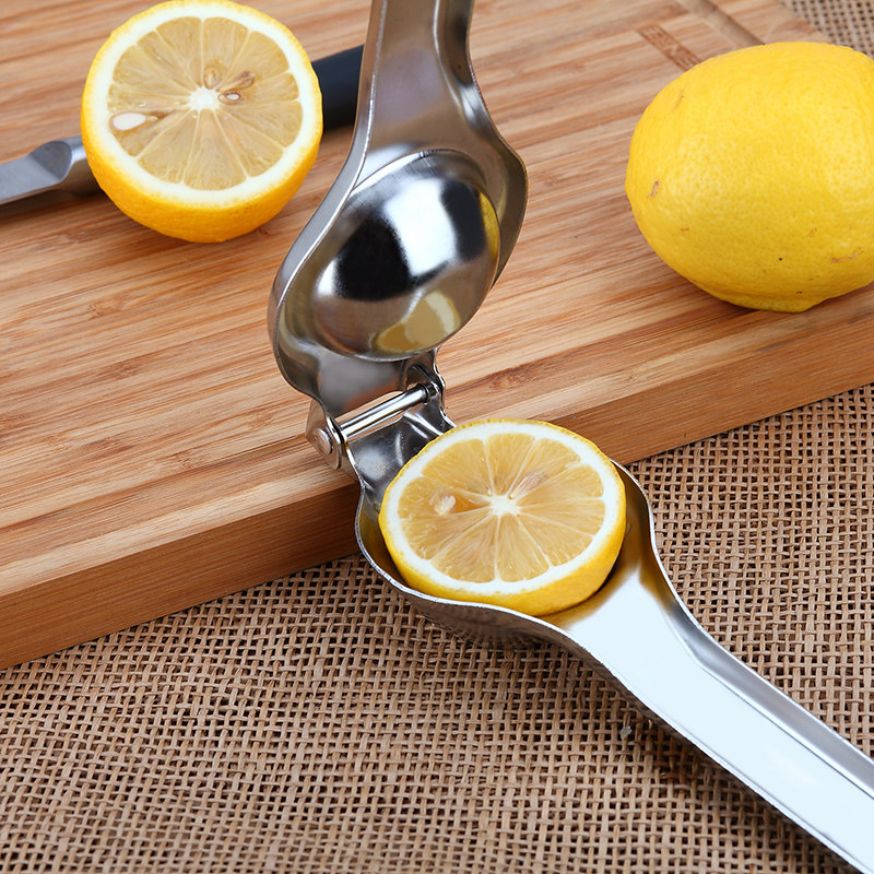 柠檬夹子 不锈钢压汁器手动挤柠檬汁器橙子水果榨汁机厨房小工具