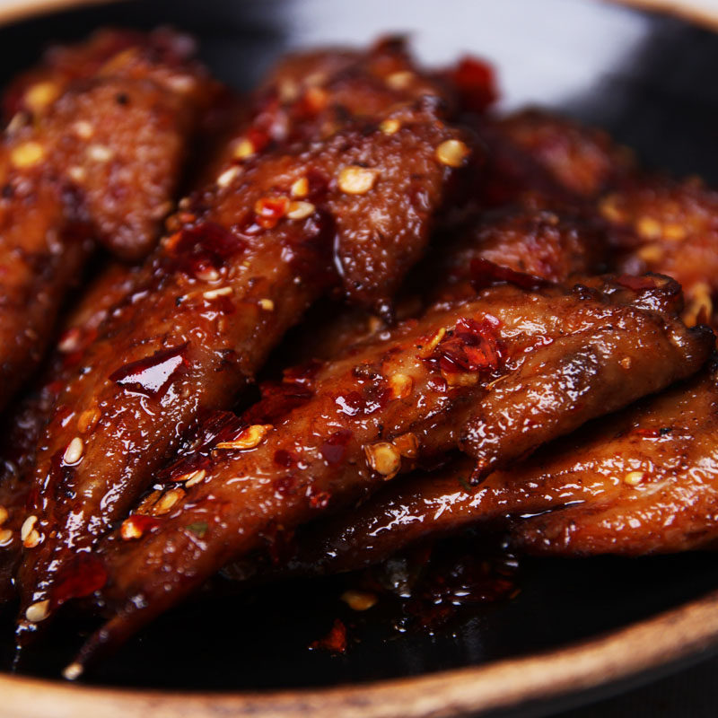 顺丰包邮肖三婆私房菜四川特产零食鸡脆骨鸡翅尖组合装冷香掌中宝