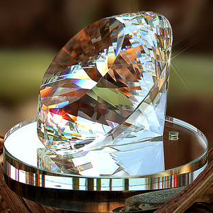 汽车香水座时尚摆件水晶钻石型内饰品创意车载香水