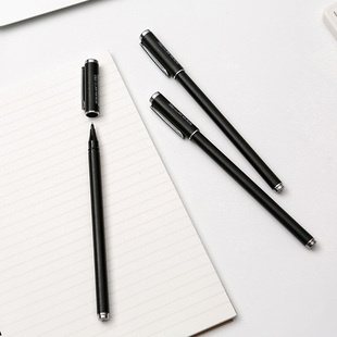 中性笔 k9金属中性笔签字笔碳素笔办公学生水笔0.