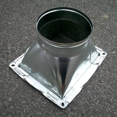 白铁皮天方地圆通风管道 天圆地方加工镀锌风管排风管方接圆定制