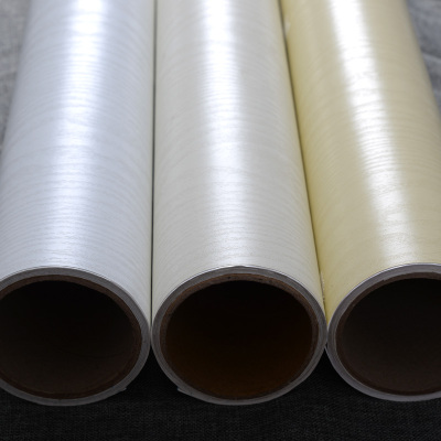 加厚白色木纹家具翻新贴纸衣柜橱柜房门贴纸自粘墙纸壁纸波音软片