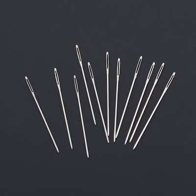 十字绣 针工具24号中格大格ct绣针银尾针钝头圆头针34股线通用