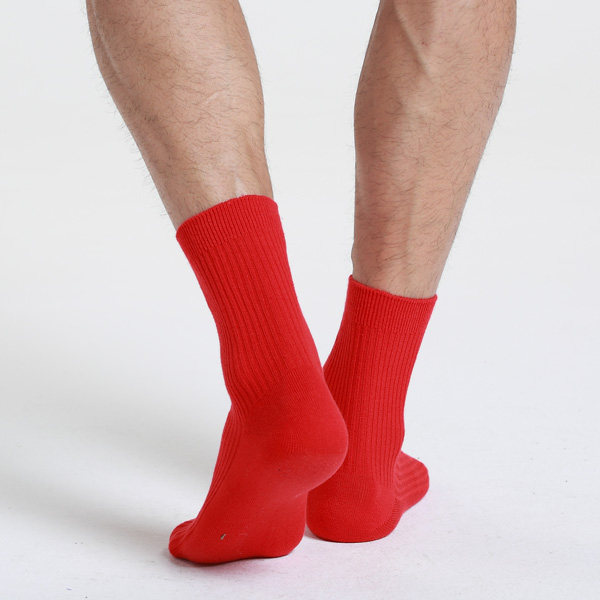 顺丰包邮 新年礼物男士本命年红袜子大红色平角内裤 鸡年纯棉礼盒